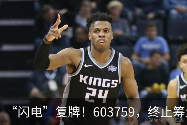 “闪电”复牌！603759，终止筹划重大事项